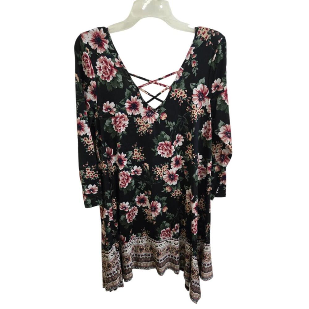 Very Good L Three Pink Hearts Dress